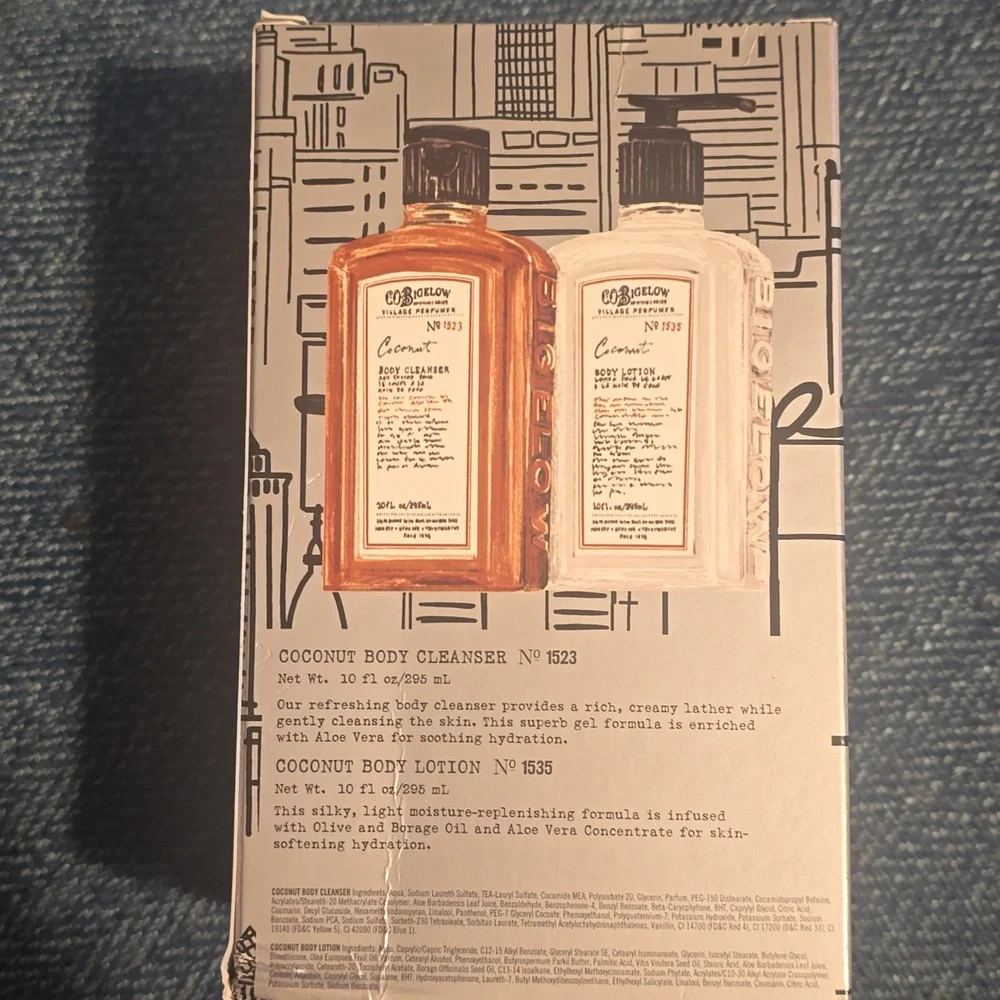 Village Perfumer - Coconut Body Care Duo - Apothecary Box, Retail $34.00 USD - Picture 7 of 14